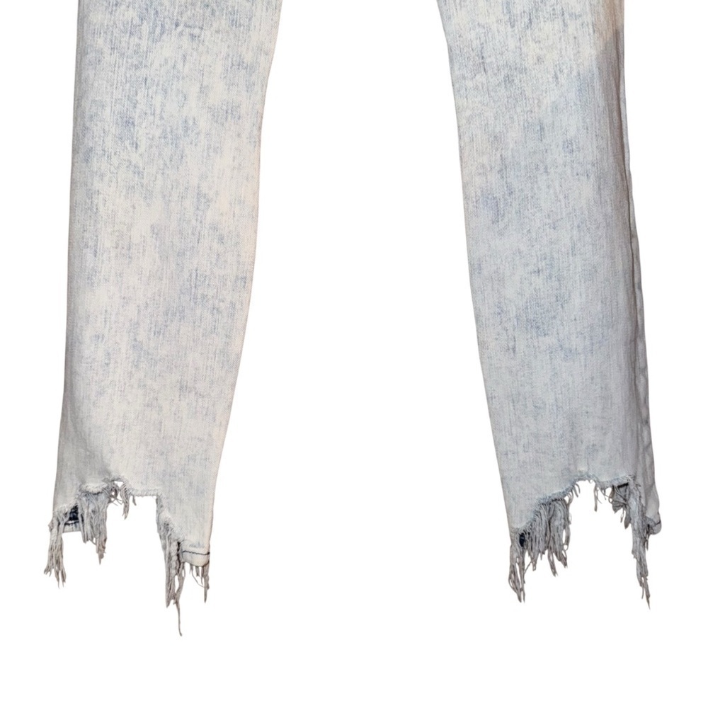 L'AGENCE High Line Skinny Jeans Calypso Distressed Destructed Acid Wash Size 25 - Picture 11 of 16